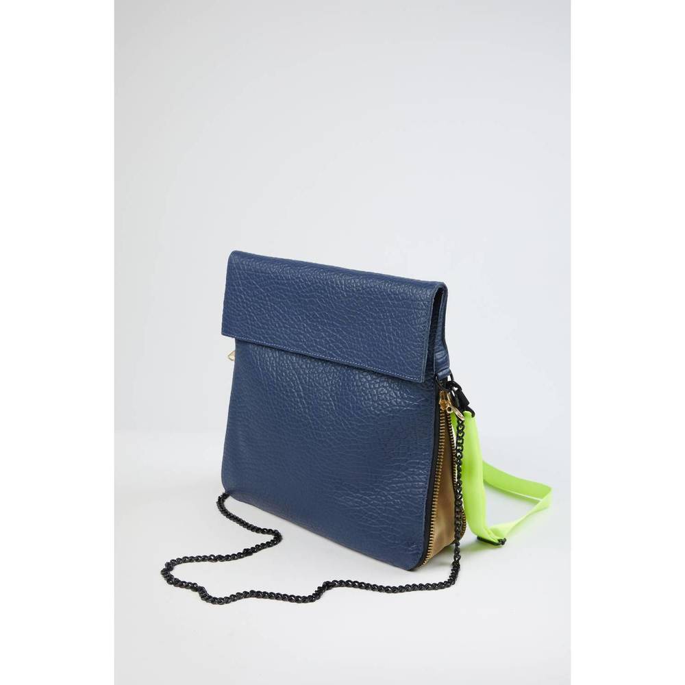 NEW AMPERSAND AS APOSTROPHE standard buffalo parcel bag in cobalt blue buffalo